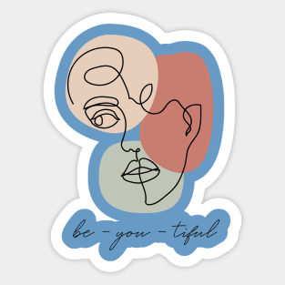 Be-you-Tiful Sticker